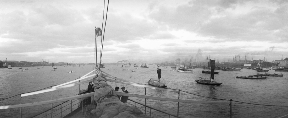 Huangpu River, Shanghai (上海), from a China Navigation Company steamship