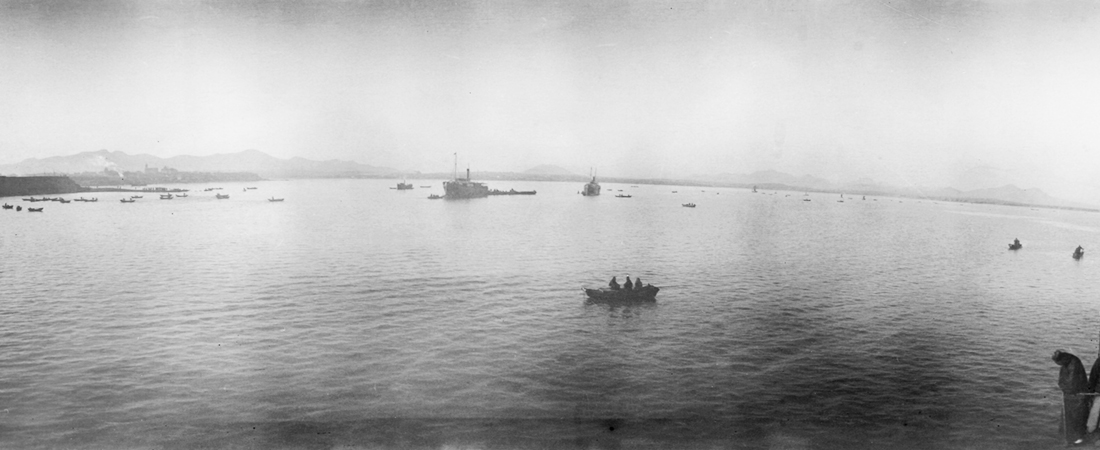 China Navigation Company steamer, near Dalian (大连)